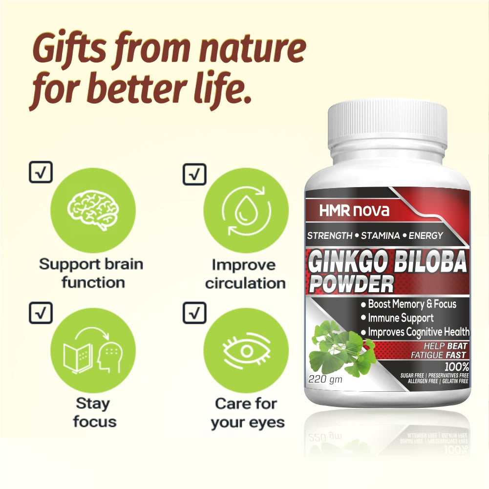 HMR NOVA Ginkgo Biloba 220gm Powder