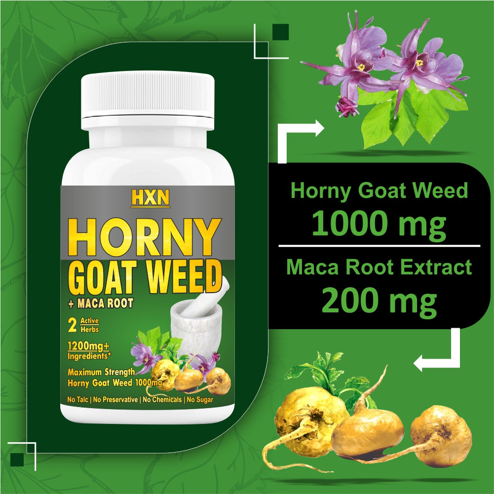 HXN Horny Goat Weed For Men & Women 120 Tablets