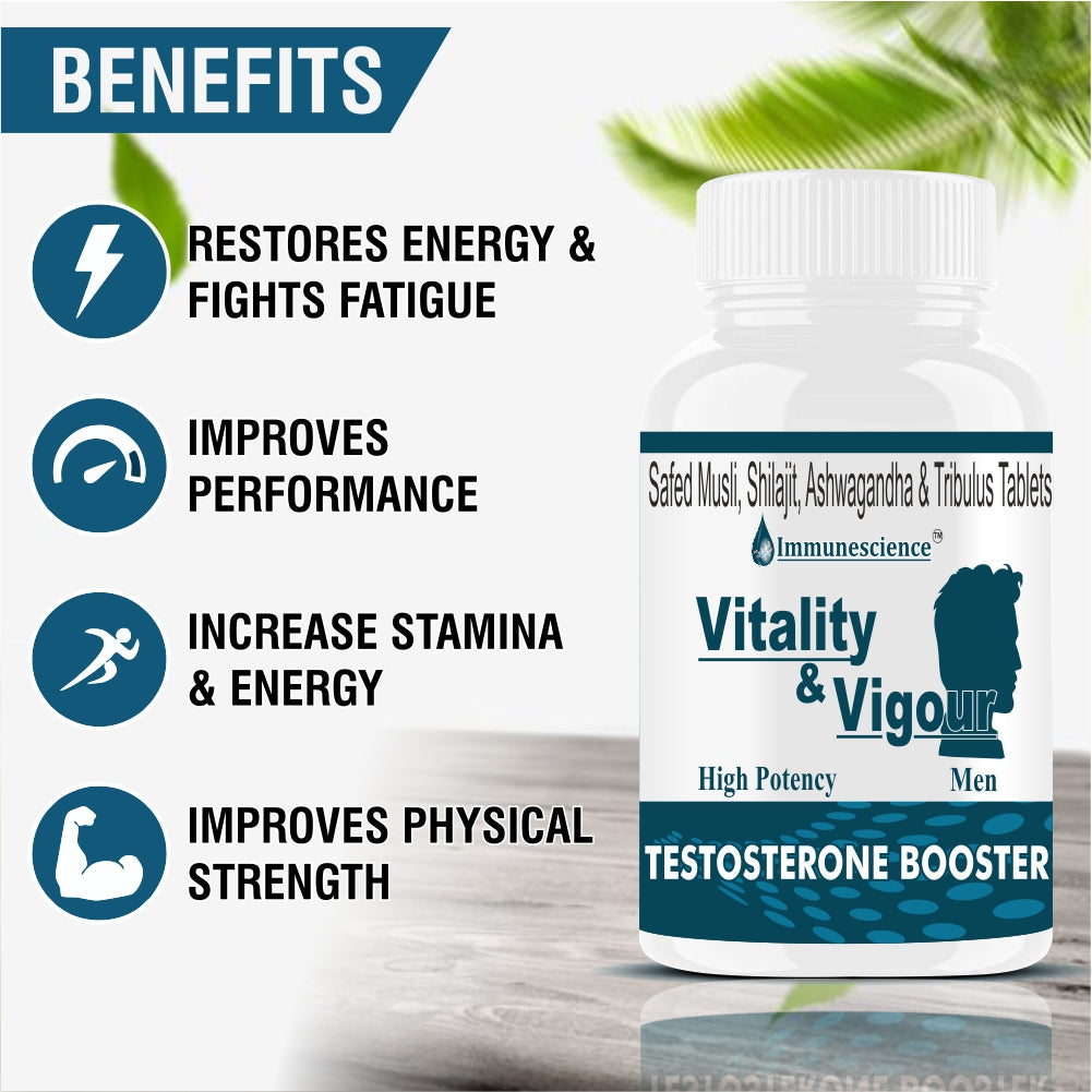 Immunescience Testosterone Booster for men 60 Tablets