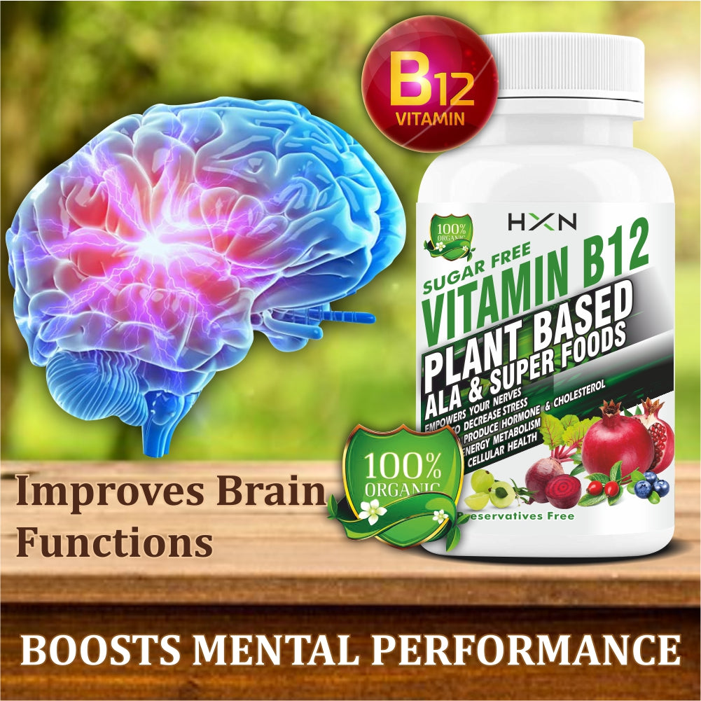 HXN Plant BasedVitamin B12 120 Tablets