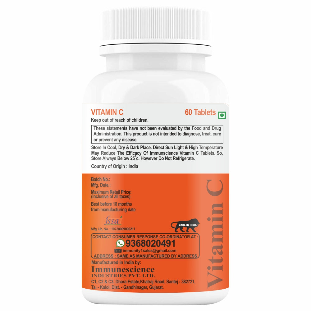 Immunescience Vitamin C 60 Tablets