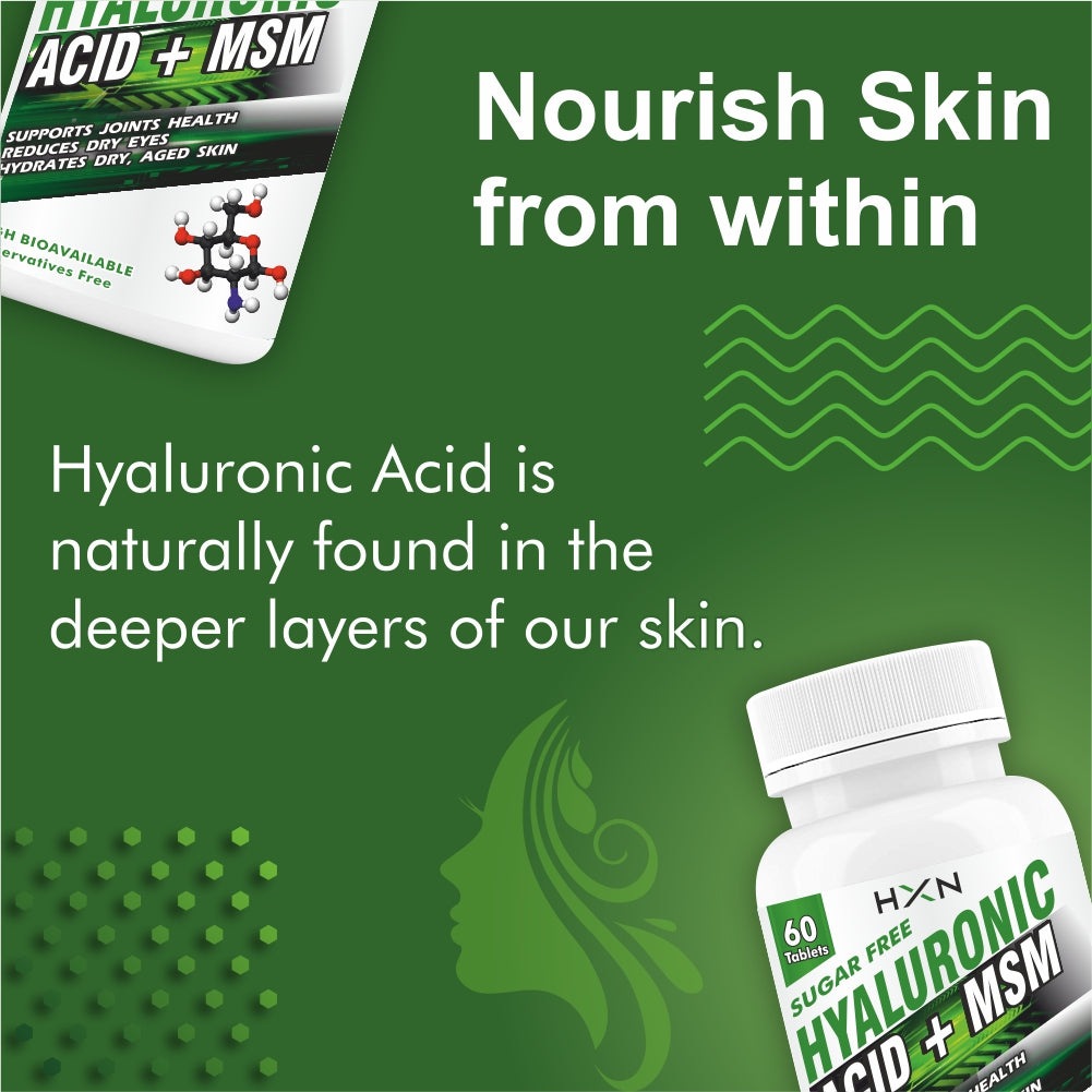 HXN Hyaluronic Acid 60 Tablets