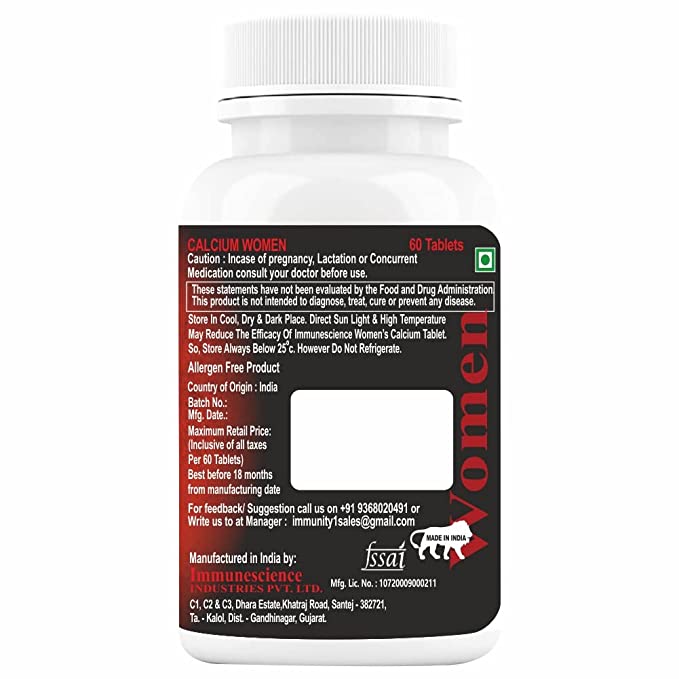IMMUNESCIENCE Calcium for women 60 Tablets