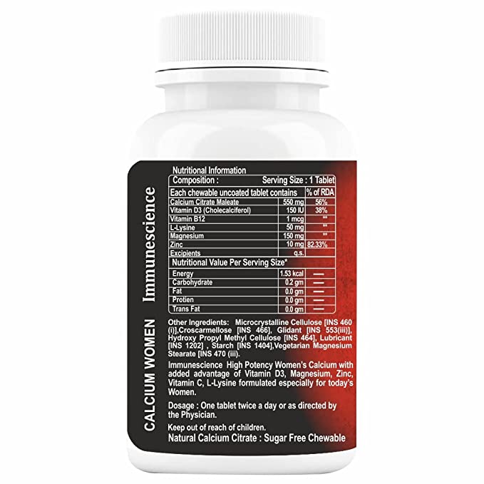 IMMUNESCIENCE Calcium for women 60 Tablets