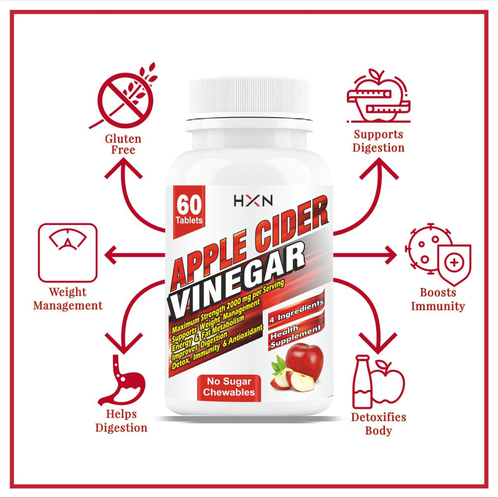 HXN Apple Cider Vinegar 60 Tablets