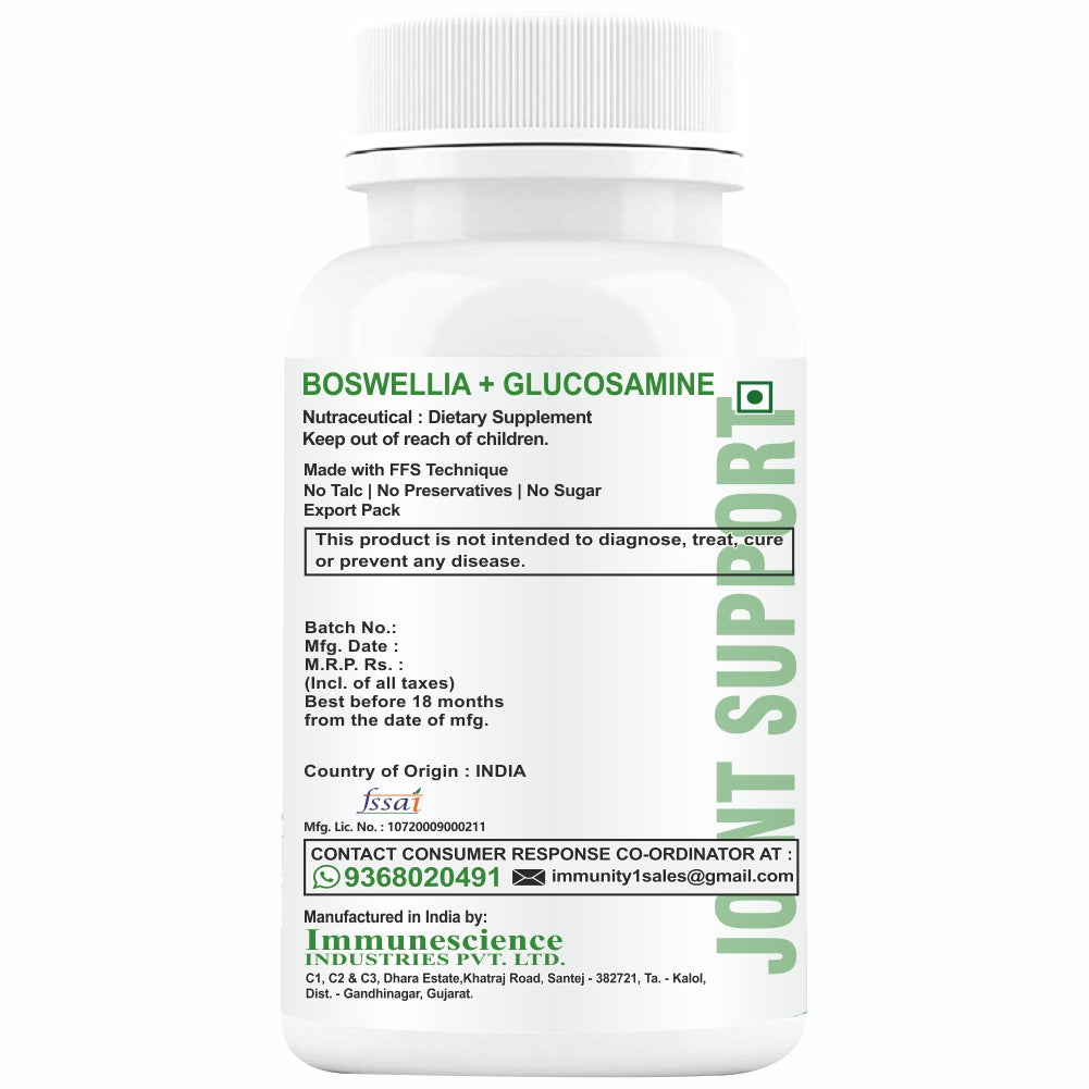 HXN Boswellia Glucosamine Hcl 60 Tablets