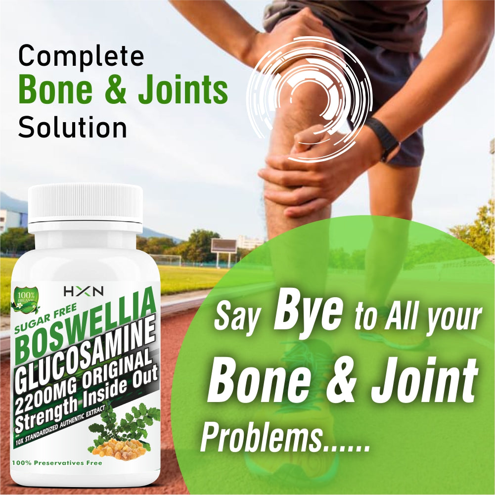 HXN Boswellia Glucosamine Hcl 60 Tablets
