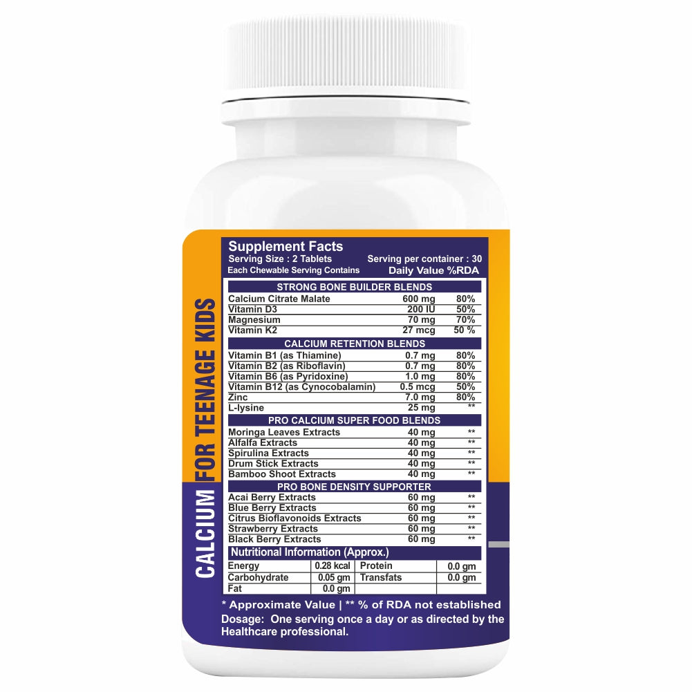 Immunescience Calcium For Teenage 120 Tablets