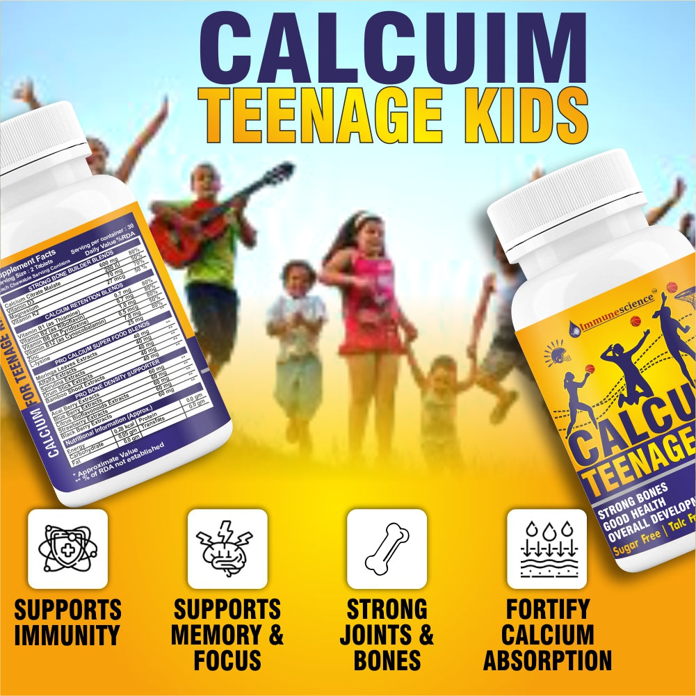 Immunescience Calcium For Teenage 120 Tablets