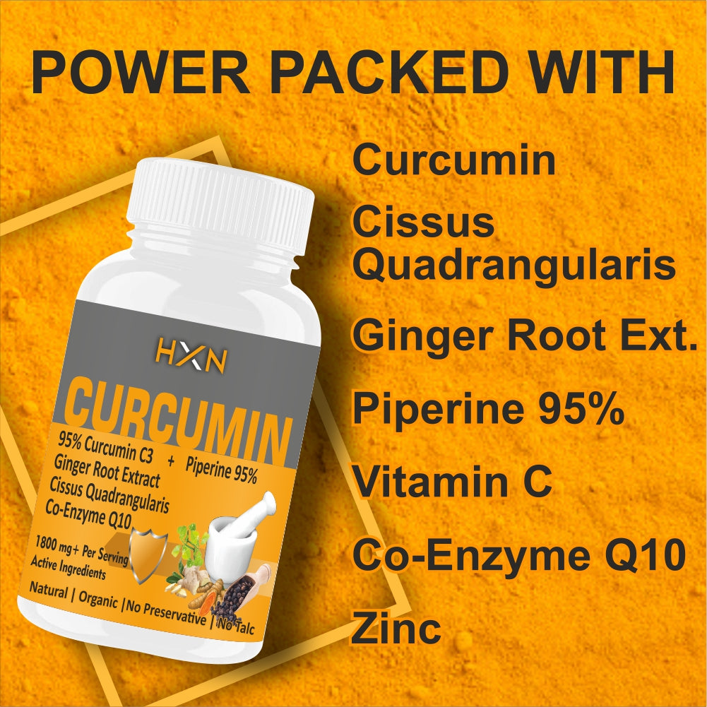 HXN Curcumin Supplements Tablets 60 Tablets