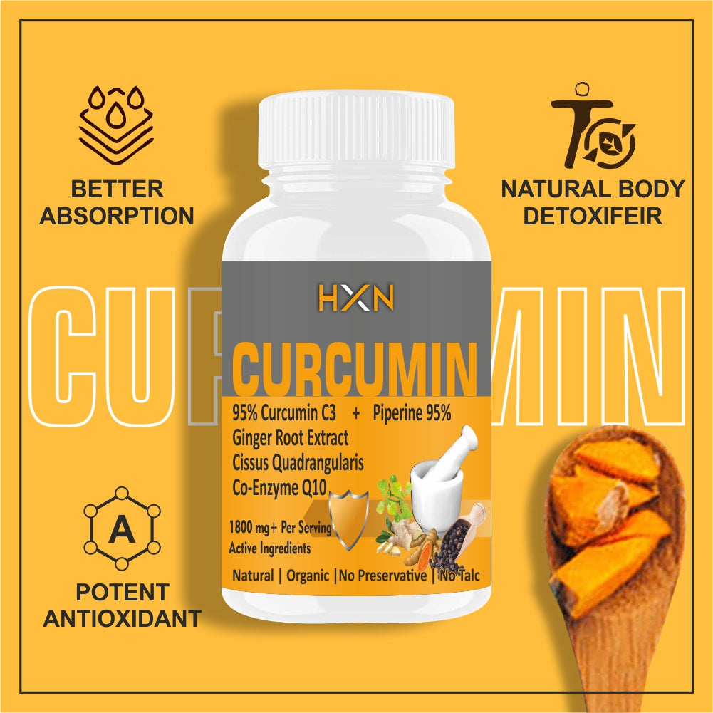 HXN Curcumin Supplements Tablets 60 Tablets