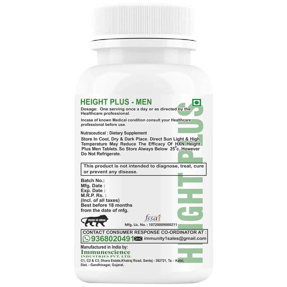 HXN Height Increase for Men 60 Tablets