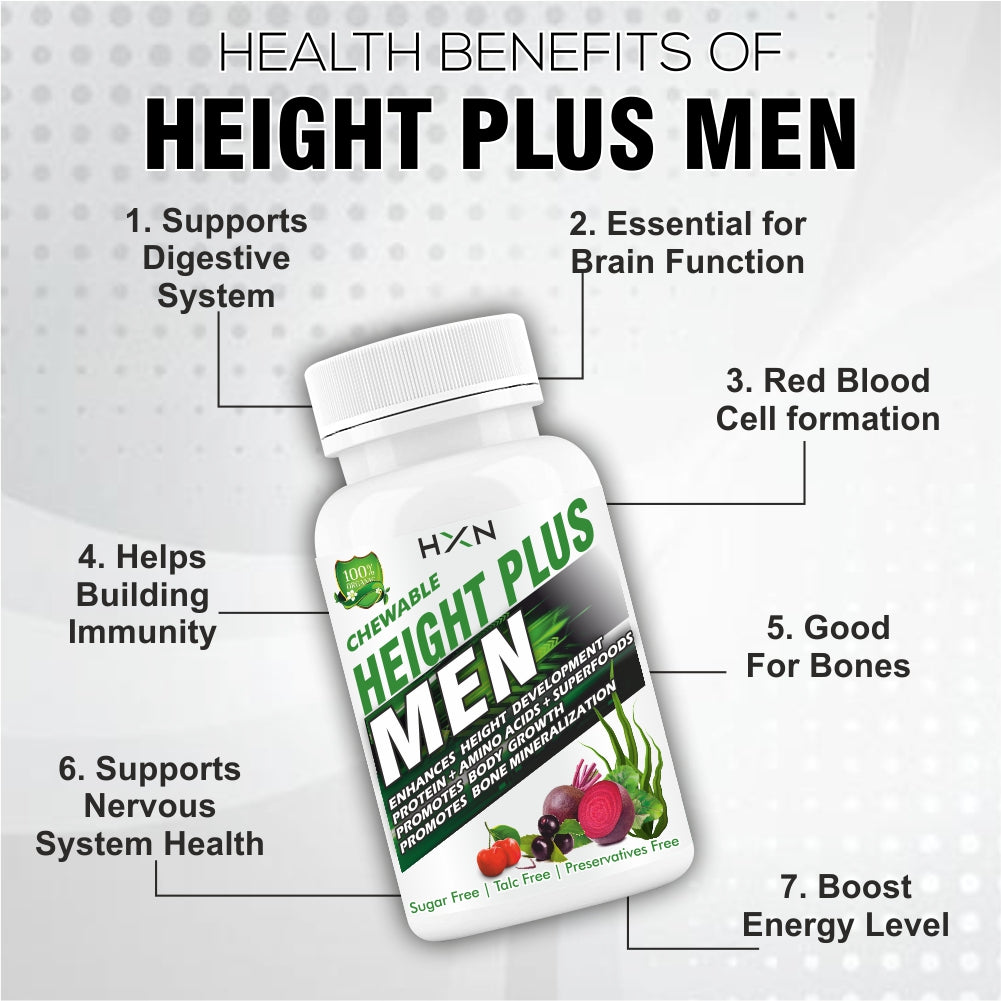 HXN Height Increase for Men 60 Tablets