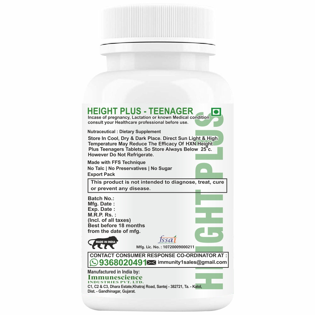 HXN Height Increase For Girls 120 Tablets