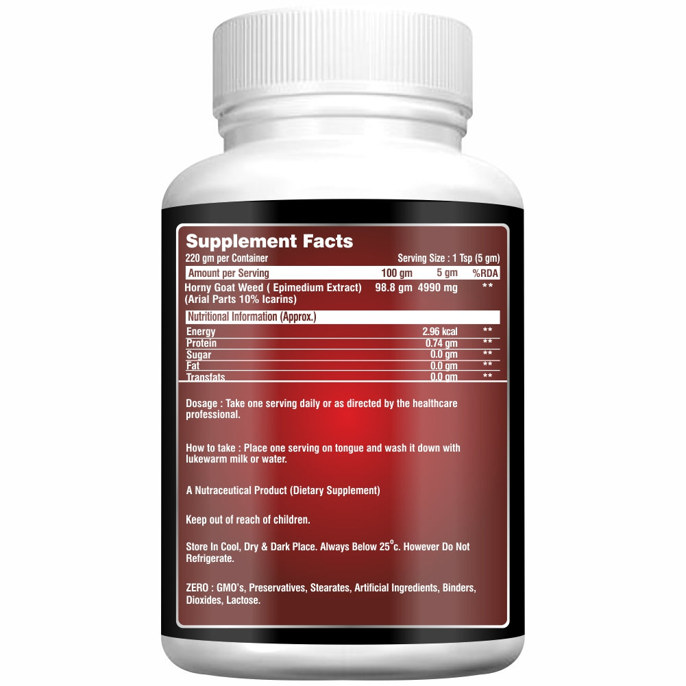 HMR NOVA Horny Goat Weed 220gm Powder