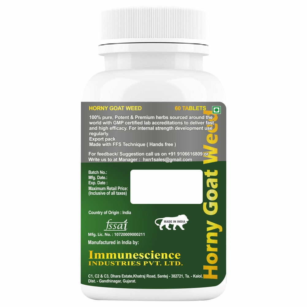 HXN Horny Goat Weed 60 Tablets