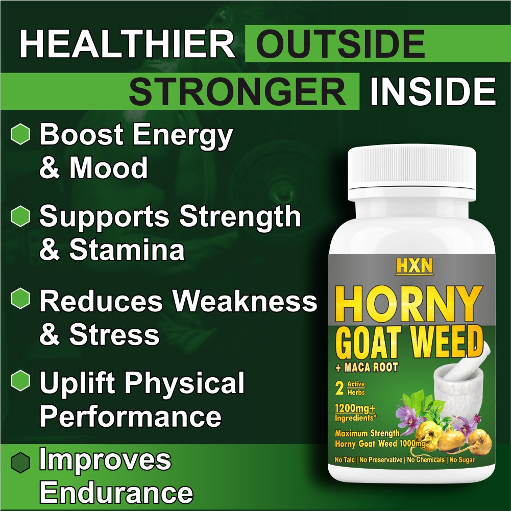 HXN Horny Goat Weed For Men & Women 120 Tablets