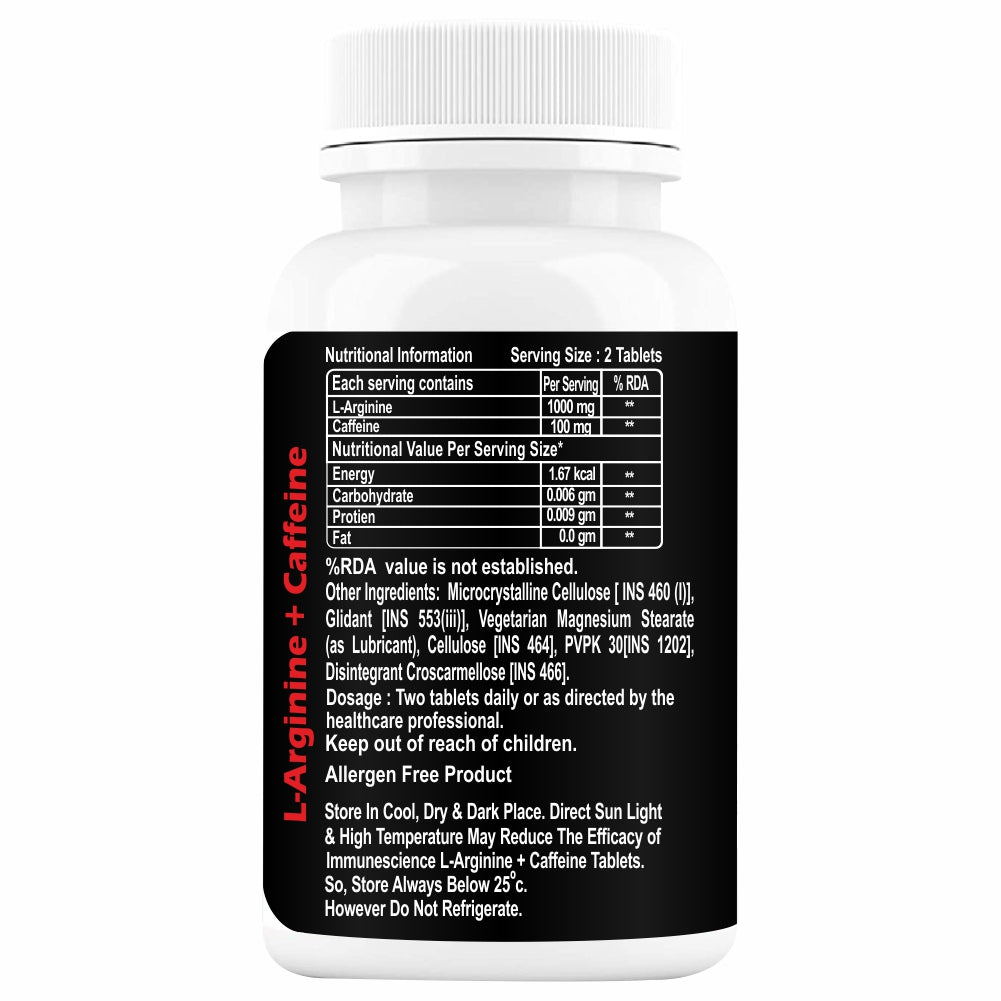 Immunescience l arginine 60 Tablets