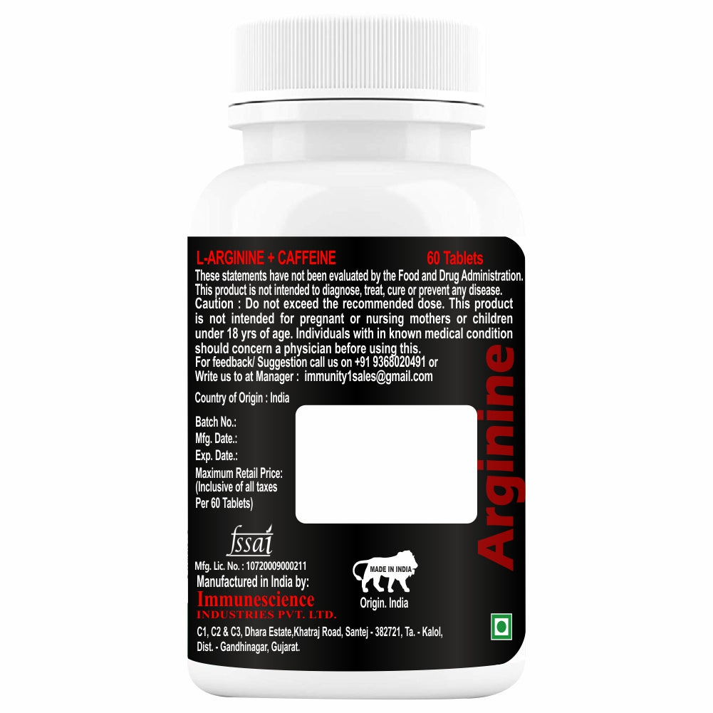 Immunescience l arginine 60 Tablets