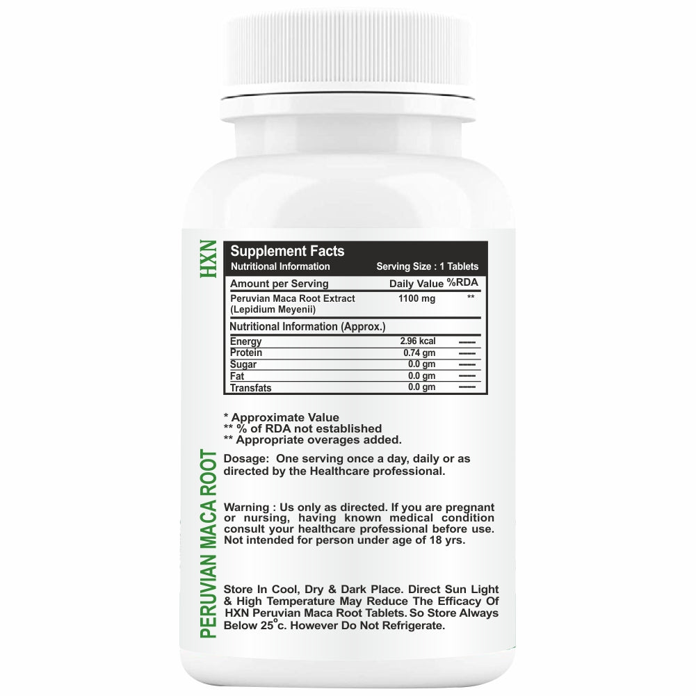 HXN Maca Root Powder 60 Tablets