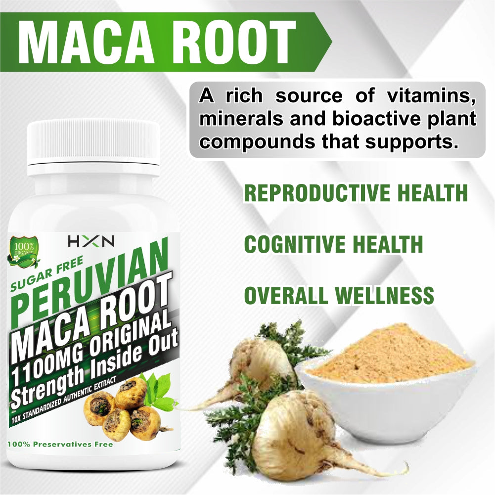HXN Maca Root Powder 120 Tablets