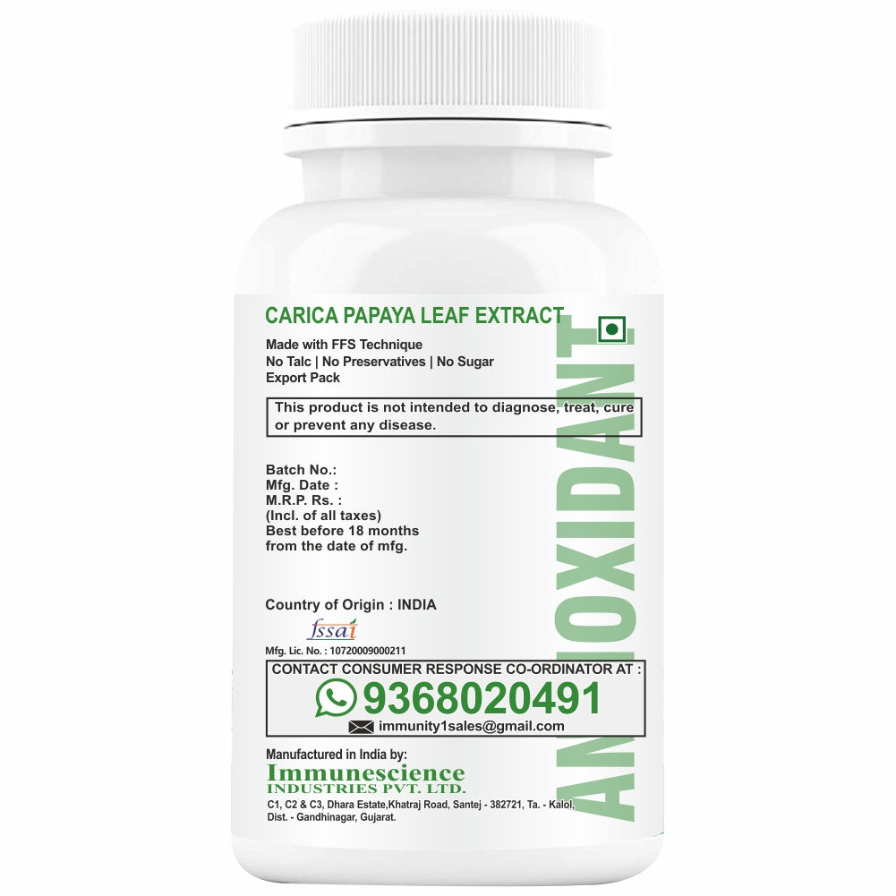 HXN Papaya Leaf Extract 60 Tablets