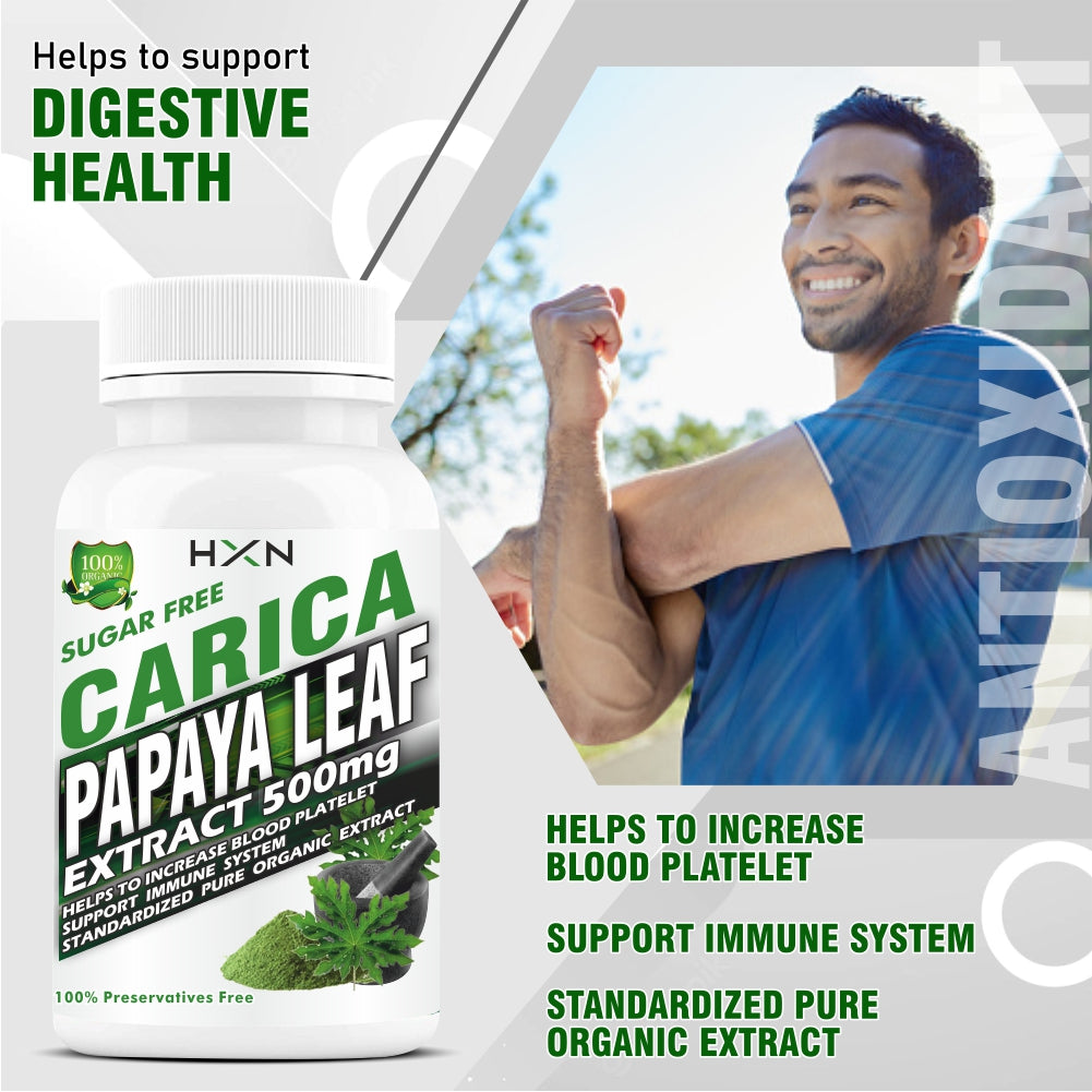 HXN Papaya Leaf Extract 60 Tablets