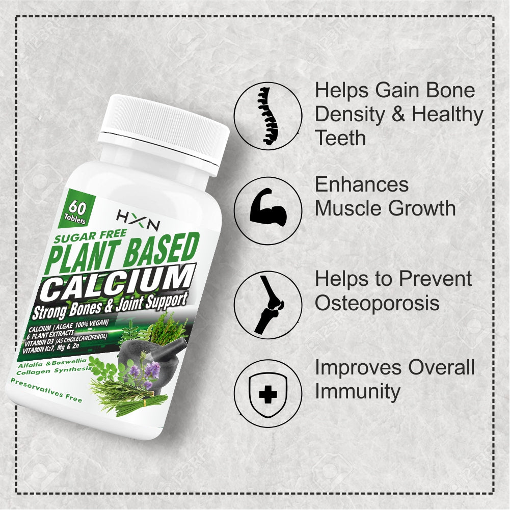 HXN Calcium Tablets For Men Women 60 Tablets