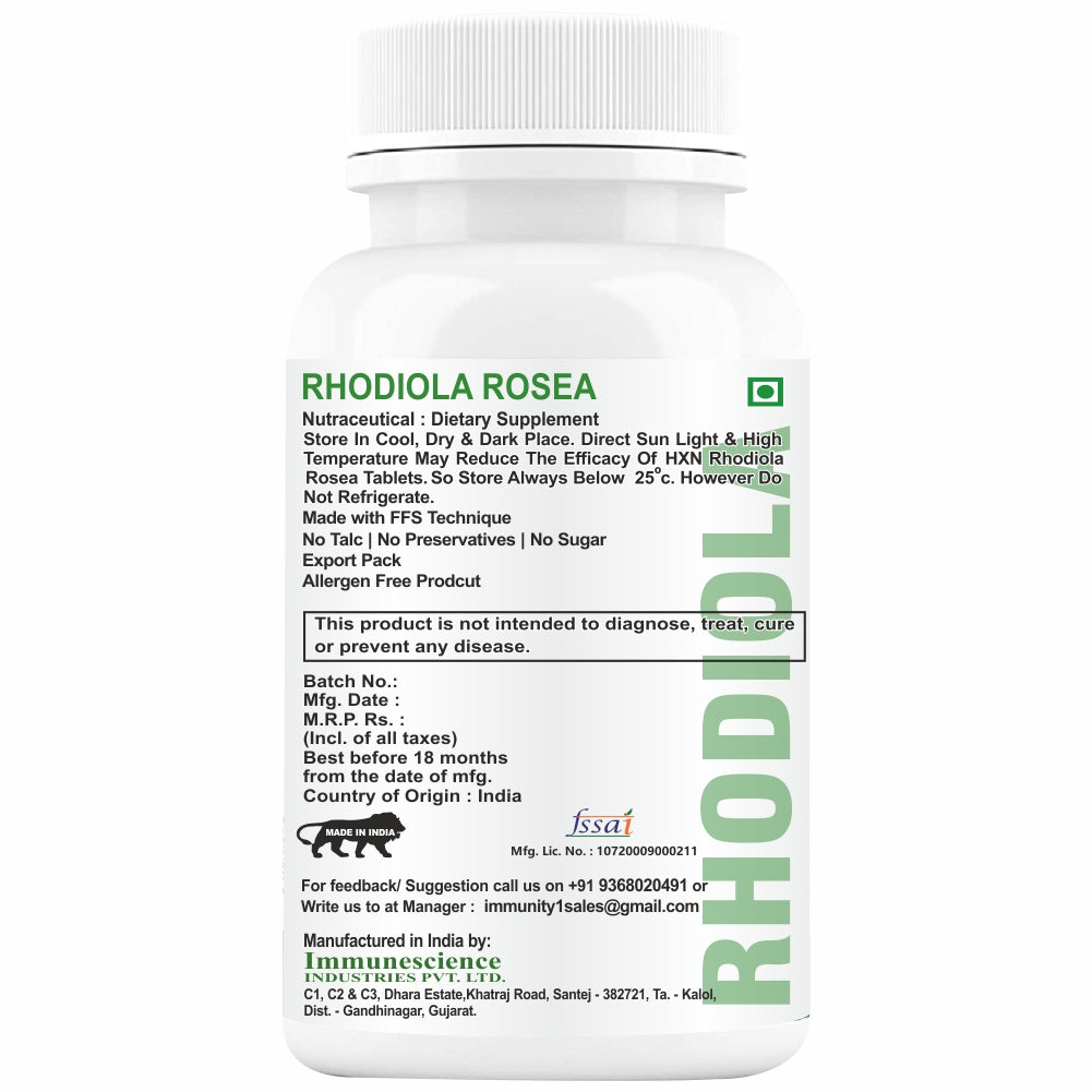 HXN Rhodiola Rosea Extract 60 Tablets