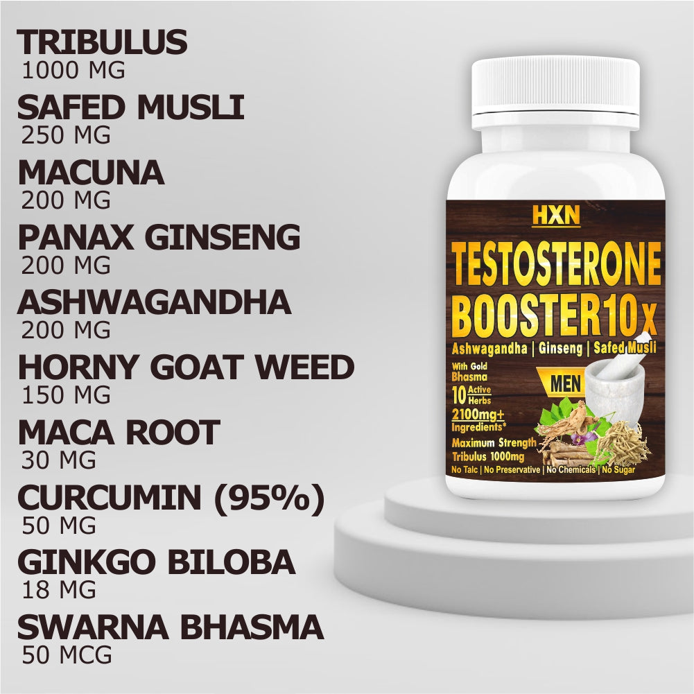 HXN Testosterone Booster For Men 60 Tablet