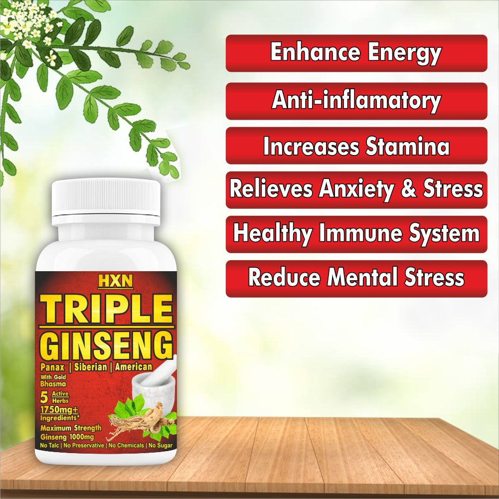 HXN Ginseng Tablets For Men 60 Tablets