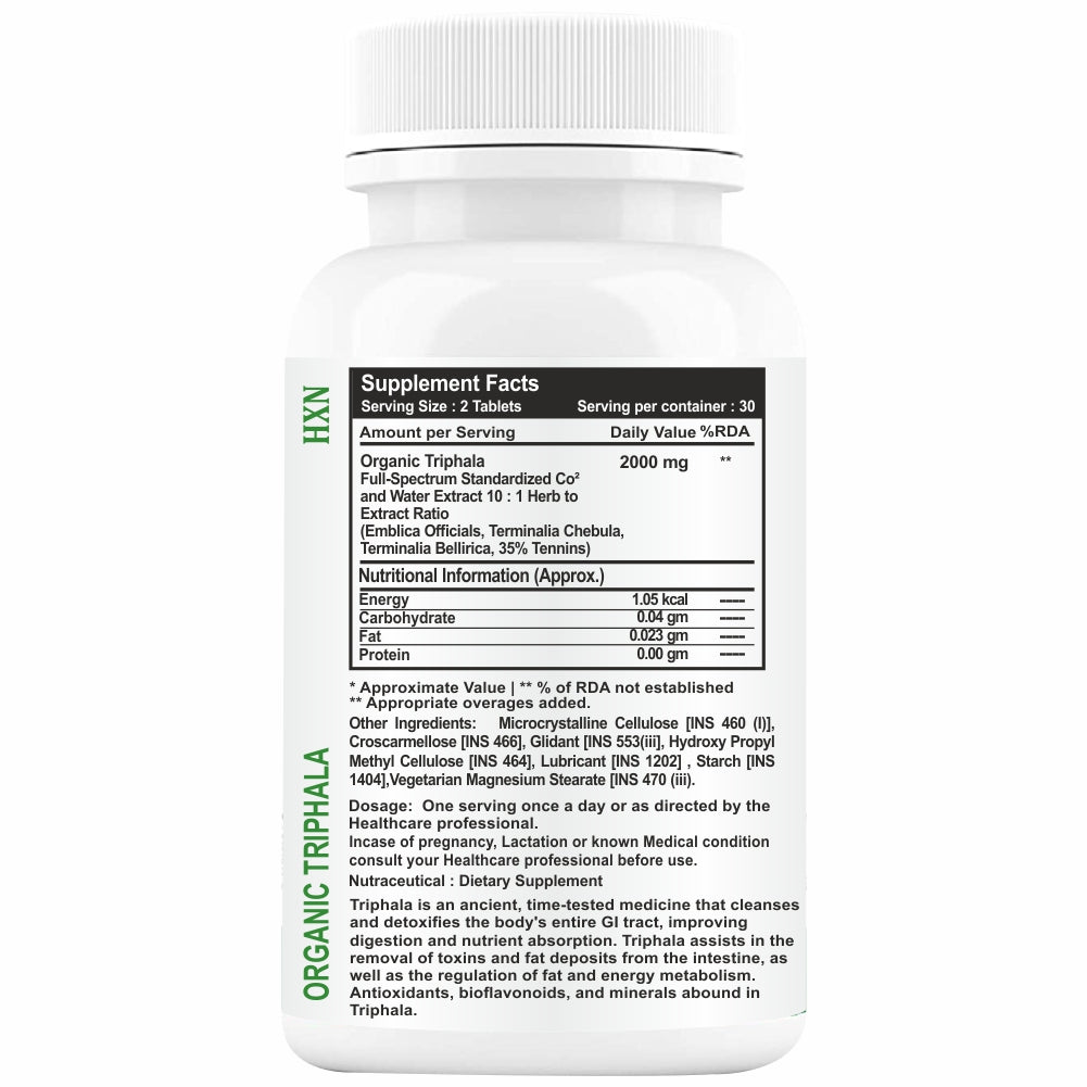 HXN Triphala Powder 120 Tablet