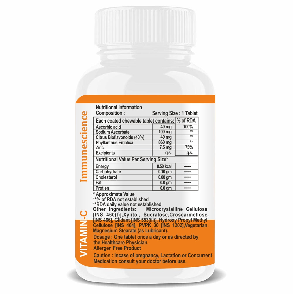 Immunescience Vitamin C 60 Tablets
