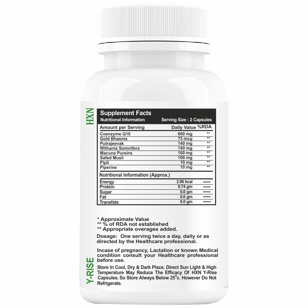 HXN Coq10 Supplement For Men 30 Tablets