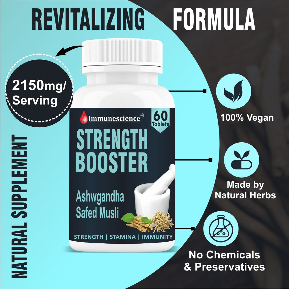 Immunescience Stamina Booster for men 60 Tablets