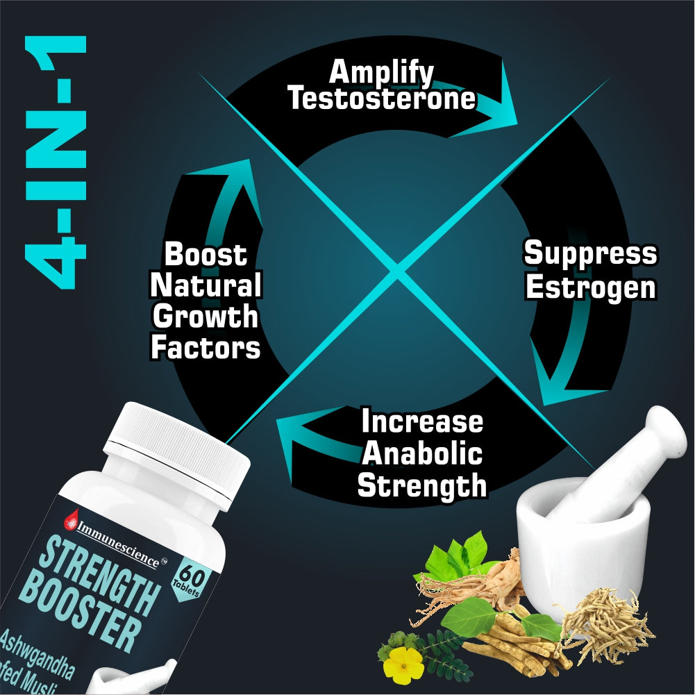Immunescience Stamina Booster for men 60 Tablets